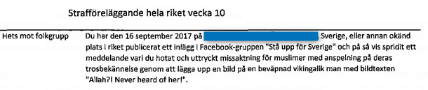 Allah never heard of her - föreläggande